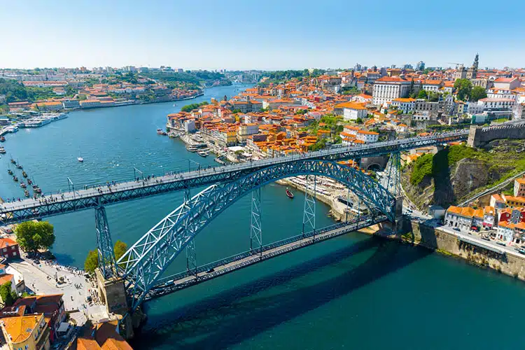 Vista aérea do Porto, Portugal