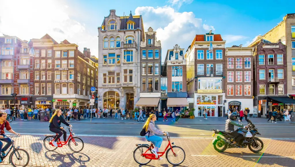 Cena de rua em Amsterdã